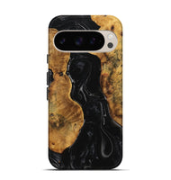 Pixel 9 Wood Live Edge Phone Case - Wassim (Black & White, 740111)