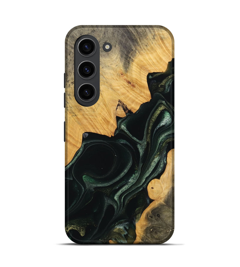 Galaxy S23 Wood Live Edge Phone Case - Bihari (Green, 740150)