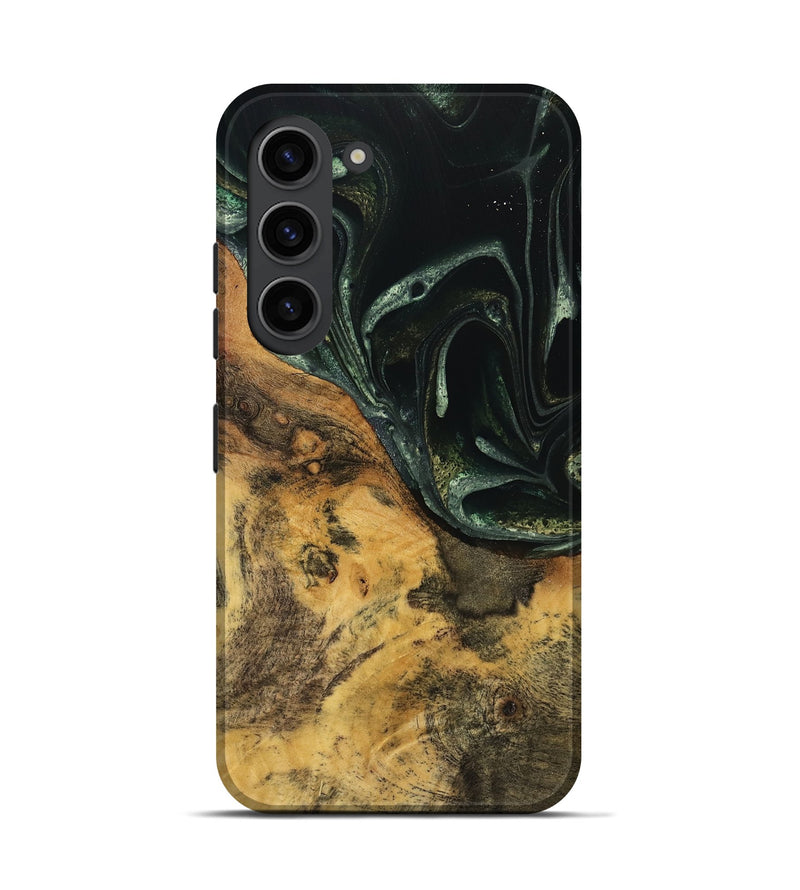 Galaxy S23 Wood Live Edge Phone Case - Nawa (Green, 740151)