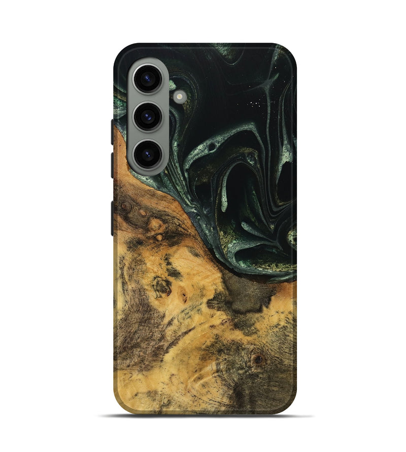 Galaxy S24 Wood Live Edge Phone Case - Nawa (Green, 740151)