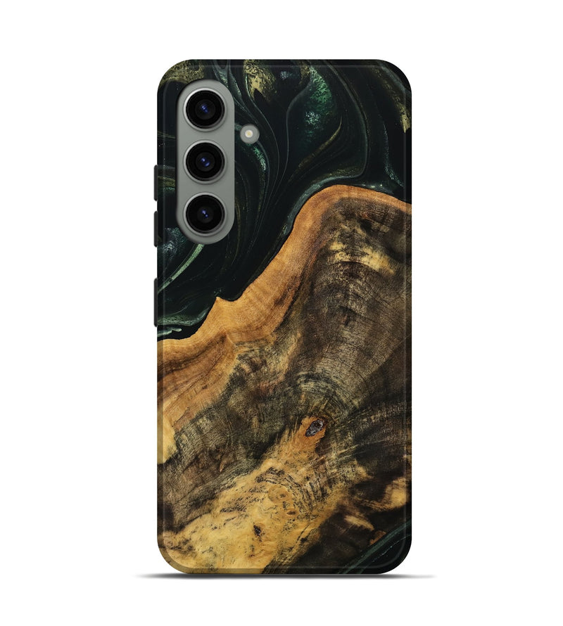 Galaxy S24 Wood Live Edge Phone Case - Verile (Green, 740152)