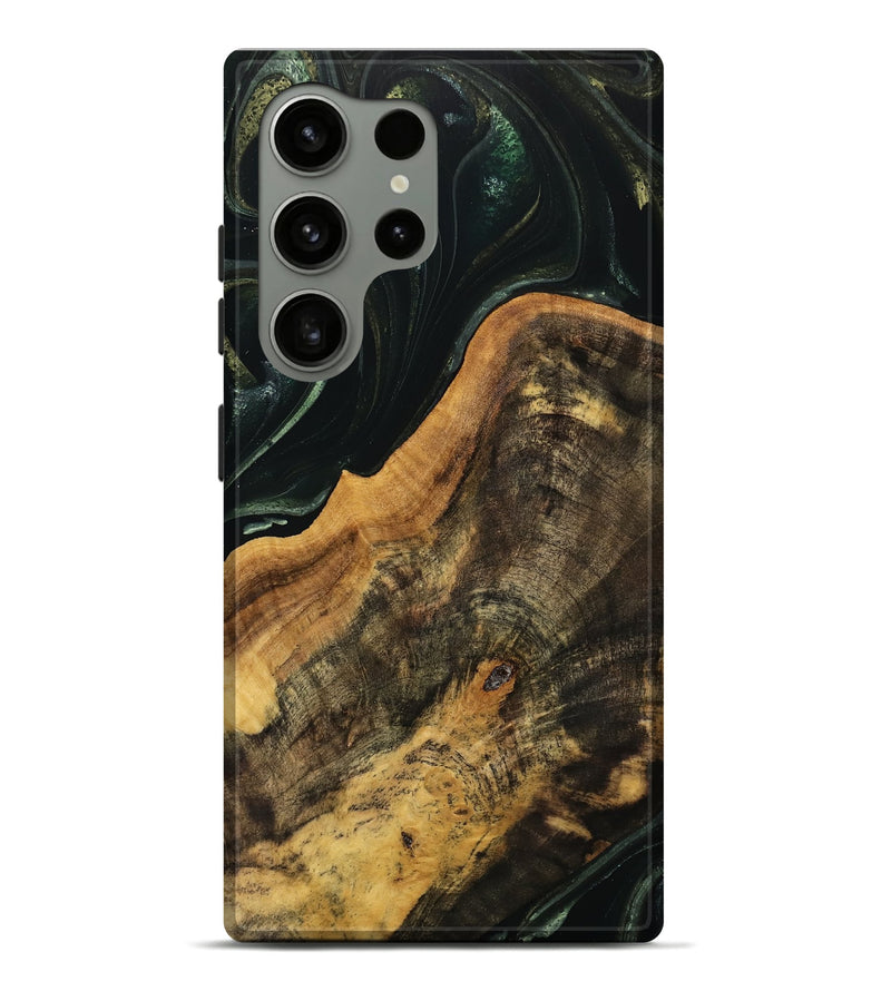 Galaxy S24 Ultra Wood Live Edge Phone Case - Verile (Green, 740152)