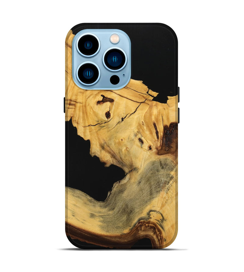 iPhone 14 Pro Wood Live Edge Phone Case - Joelly (Wood Burl, 740160)