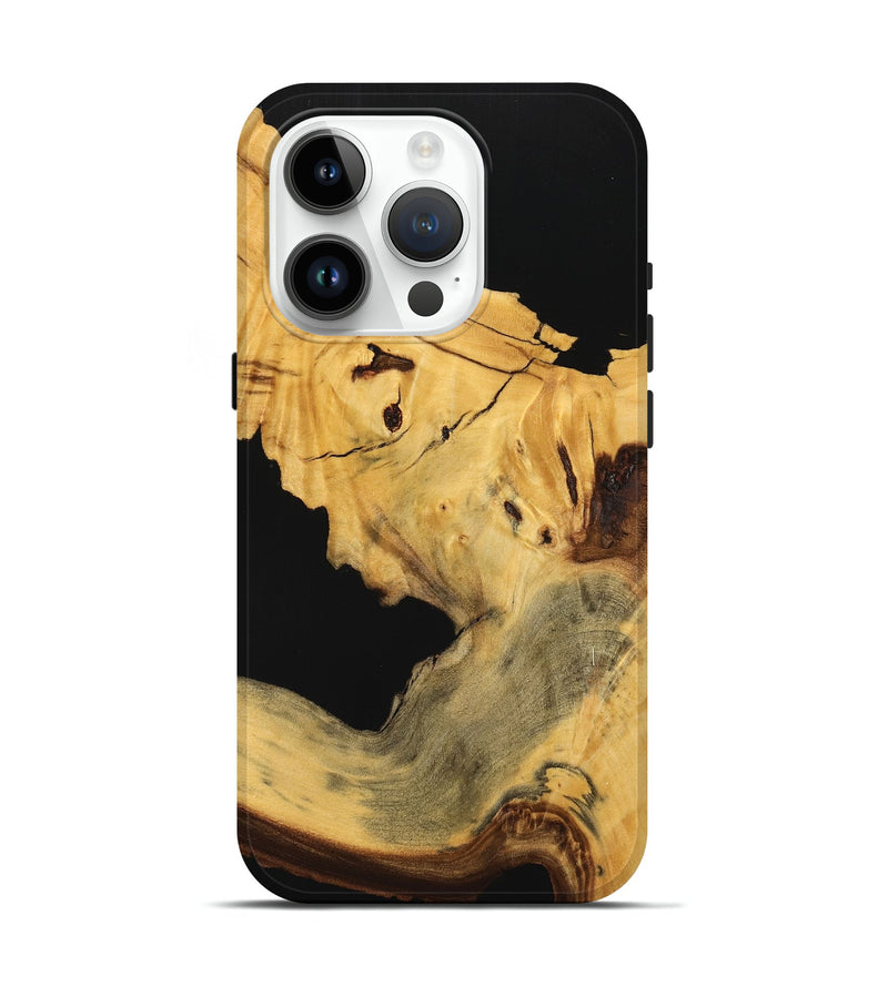 iPhone 15 Pro Wood Live Edge Phone Case - Joelly (Wood Burl, 740160)