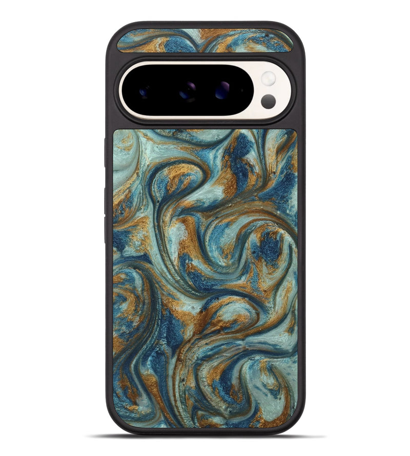 Pixel 9 Pro XL ResinArt Phone Case - Anni (Teal & Gold, 740172)