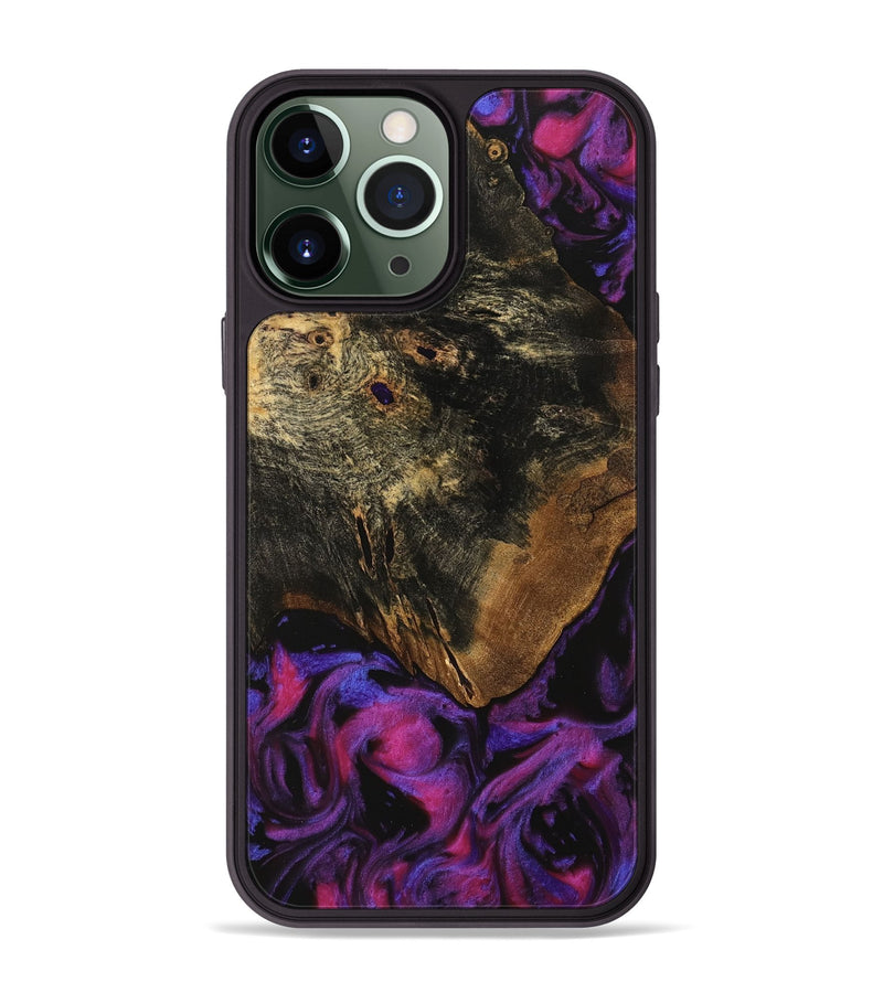 iPhone 13 Pro Max Wood Phone Case - Dorotea (Purple, 740173)