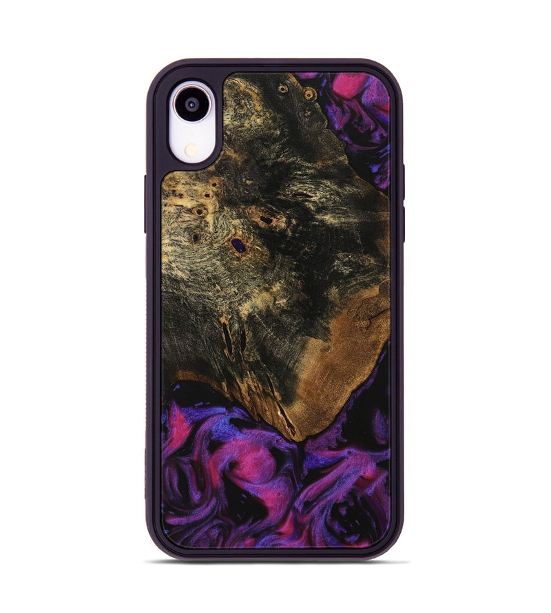 iPhone Xr Wood Phone Case - Dorotea (Purple, 740173)