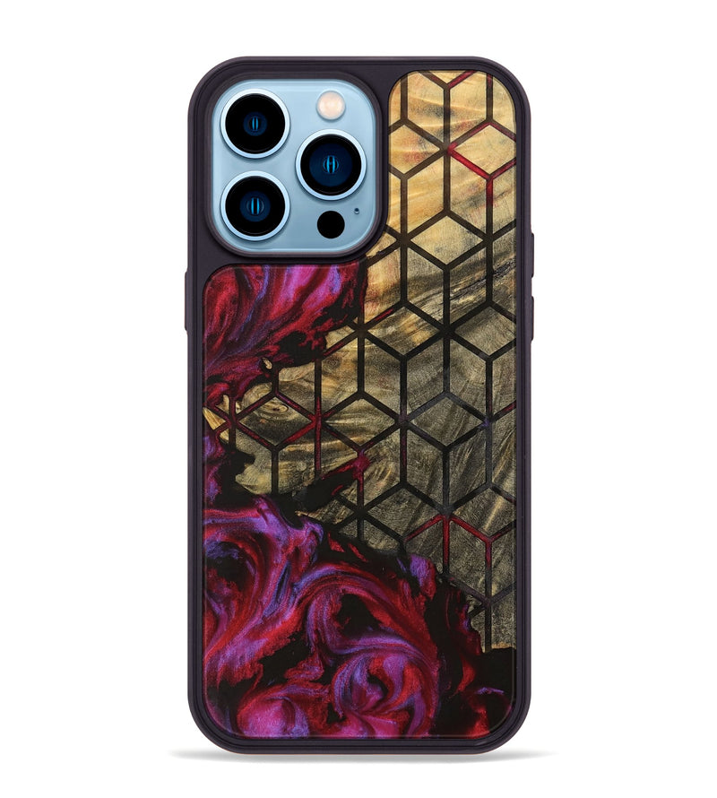 iPhone 14 Pro Max Wood Phone Case - Edwardo (Pattern, 740186)