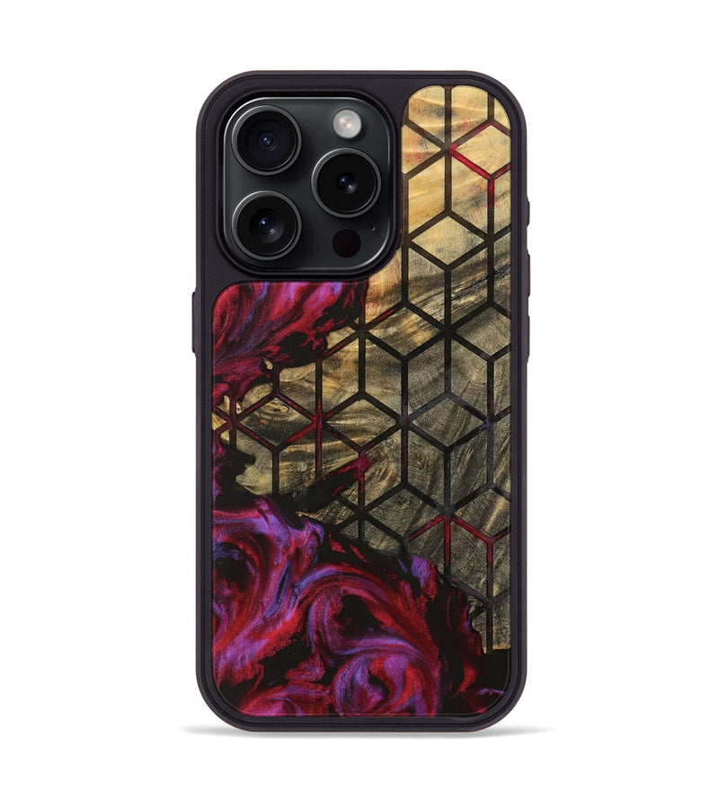 iPhone 15 Pro Wood Phone Case - Edwardo (Pattern, 740186)