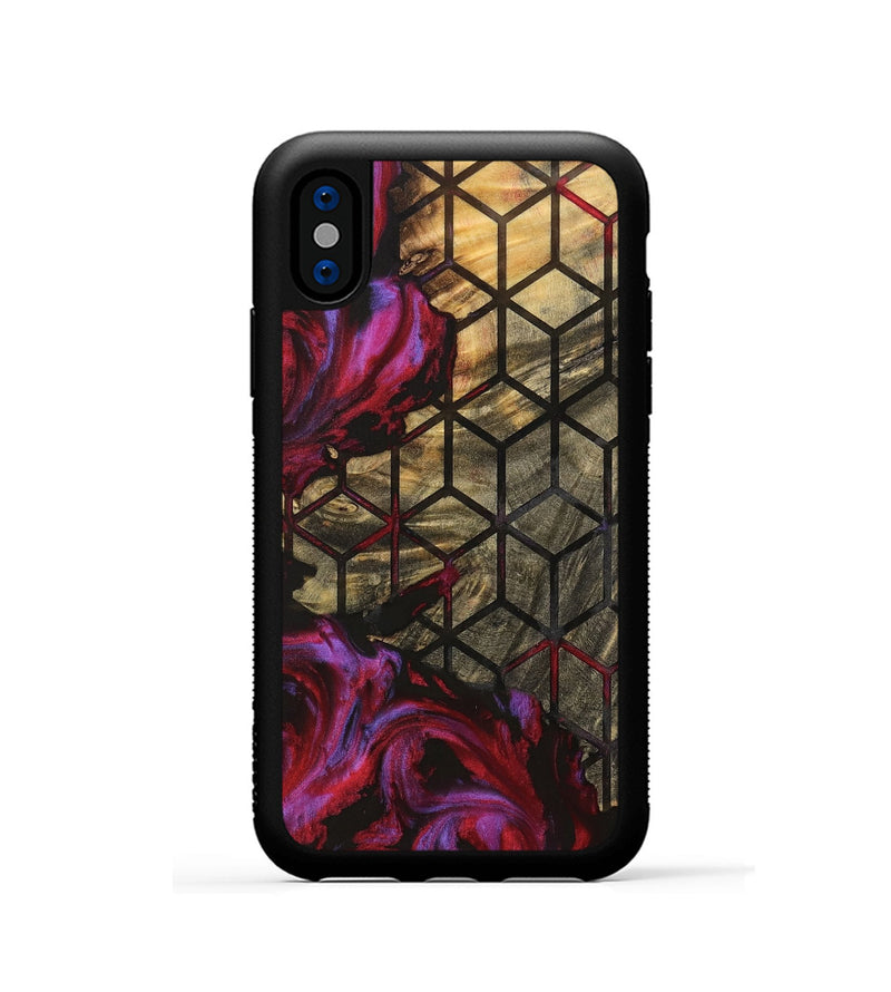 iPhone Xs Wood Phone Case - Edwardo (Pattern, 740186)