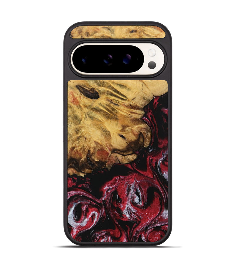 Pixel 9 Pro Wood Phone Case - Naresh (Red, 740189)