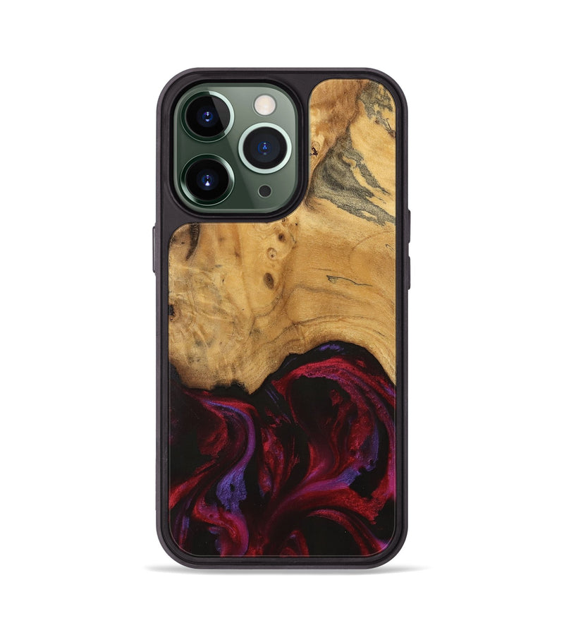 iPhone 13 Pro Wood Phone Case - Elysha (Red, 740191)