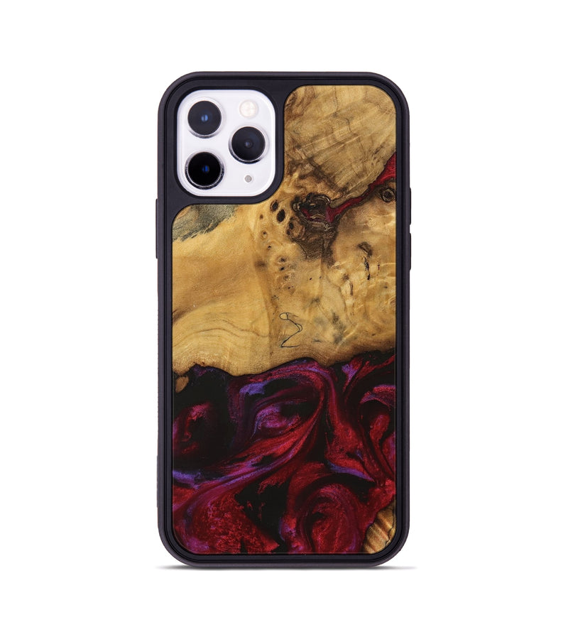 iPhone 11 Pro Wood Phone Case - Evander (Red, 740193)