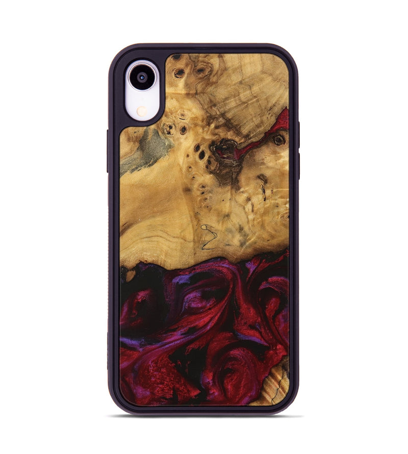 iPhone Xr Wood Phone Case - Evander (Red, 740193)