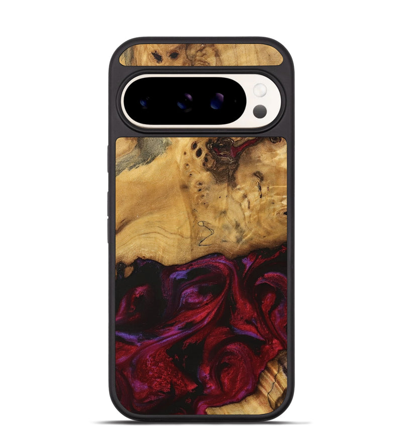 Pixel 9 Pro Wood Phone Case - Evander (Red, 740193)