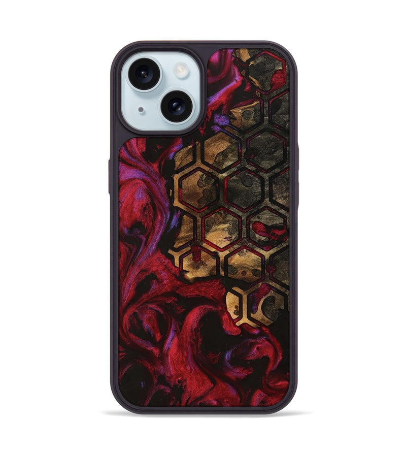 iPhone 15 Wood Phone Case - Melosa (Pattern, 740195)