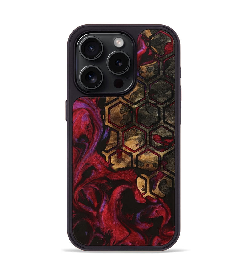 iPhone 15 Pro Wood Phone Case - Melosa (Pattern, 740195)