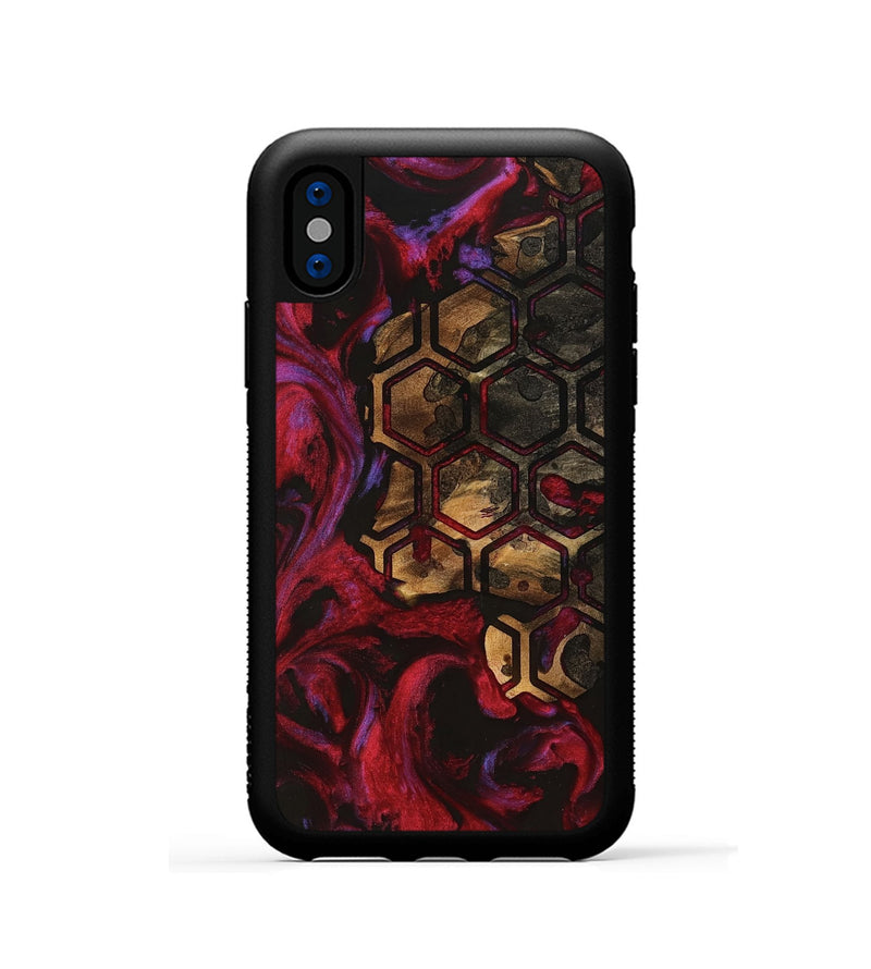 iPhone Xs Wood Phone Case - Melosa (Pattern, 740195)