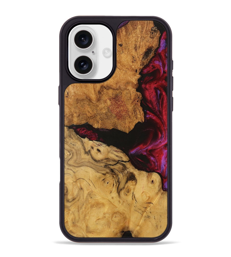 iPhone 16 Plus Wood Phone Case - Joellen (Red, 740199)