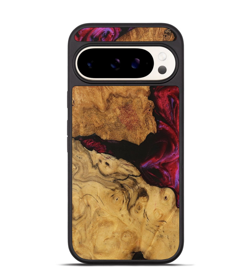 Pixel 9 Pro Wood Phone Case - Joellen (Red, 740199)