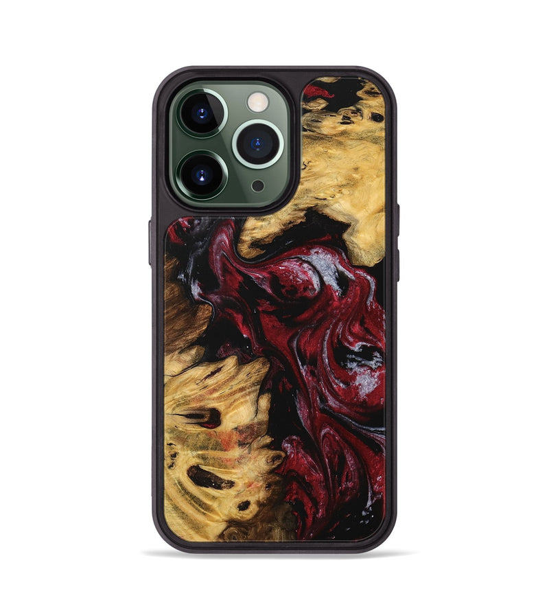 iPhone 13 Pro Wood Phone Case - Coord (Red, 740200)