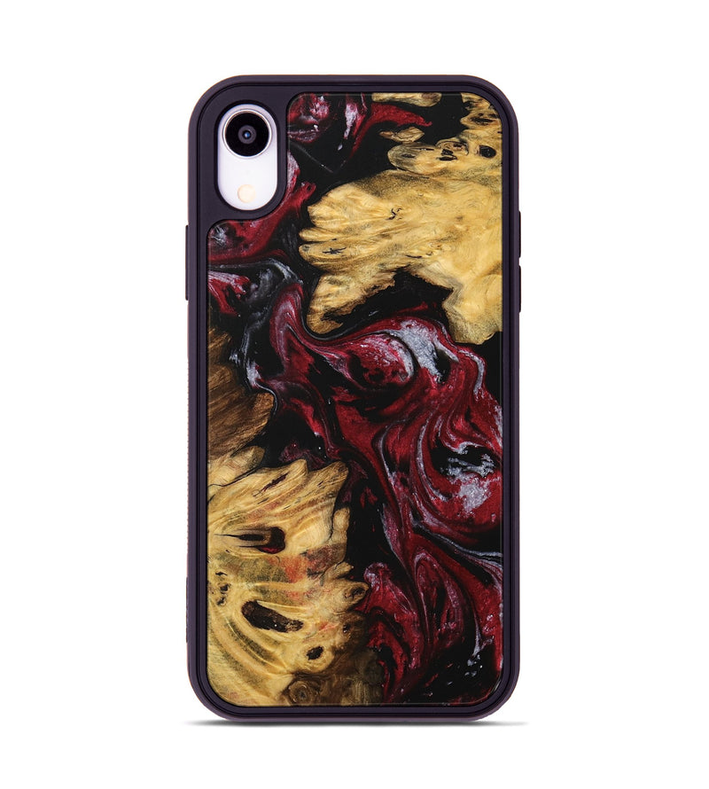 iPhone Xr Wood Phone Case - Coord (Red, 740200)