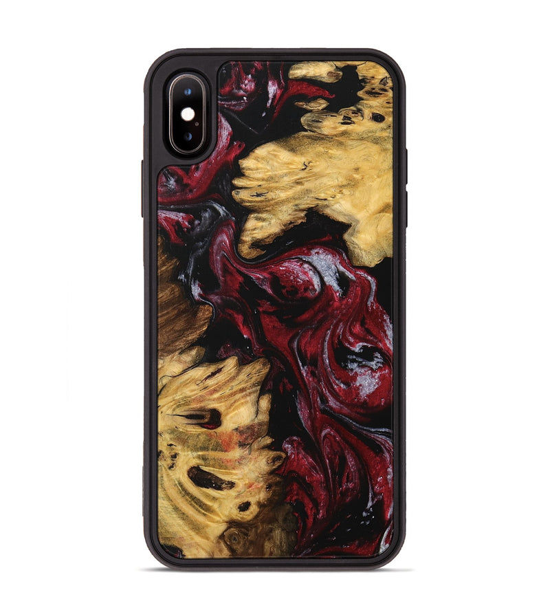 iPhone Xs Max Wood Phone Case - Coord (Red, 740200)