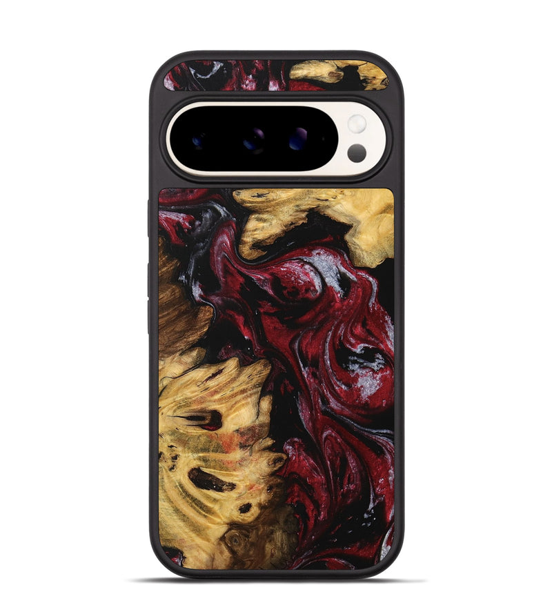 Pixel 9 Pro Wood Phone Case - Coord (Red, 740200)