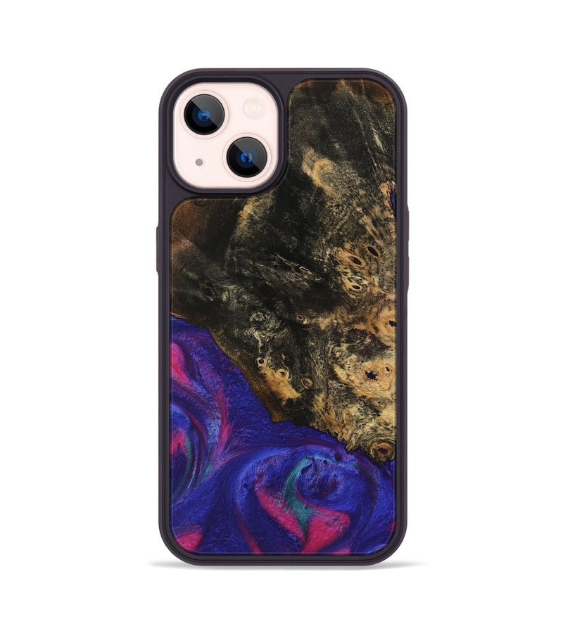 iPhone 14 Wood Phone Case - Rowland (Purple, 740210)