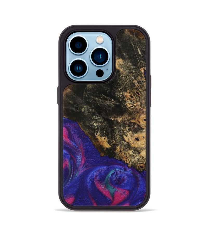 iPhone 14 Pro Wood Phone Case - Rowland (Purple, 740210)