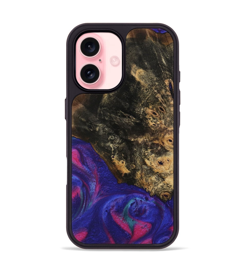 iPhone 16 Wood Phone Case - Rowland (Purple, 740210)