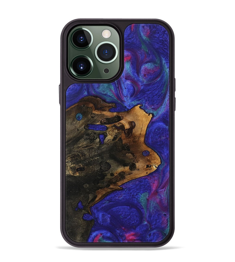 iPhone 13 Pro Max Wood Phone Case - Madlyn (Purple, 740211)