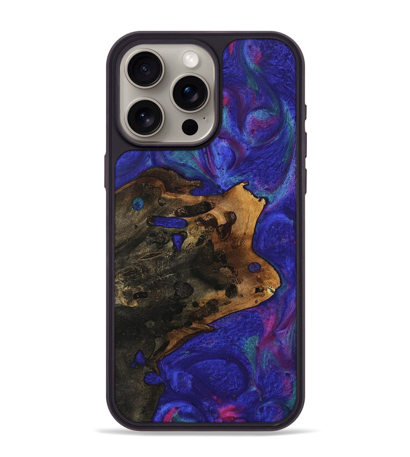 iPhone 15 Pro Max Wood Phone Case - Madlyn (Purple, 740211)