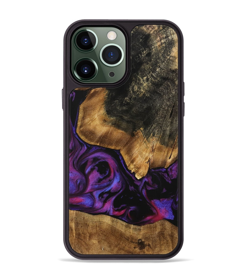 iPhone 13 Pro Max Wood Phone Case - Adriane (Purple, 740212)