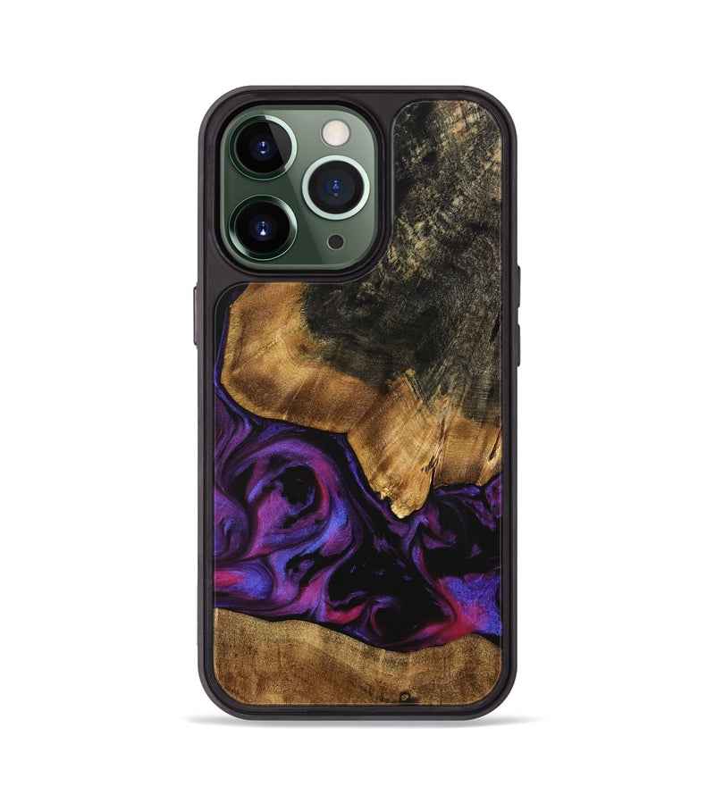 iPhone 13 Pro Wood Phone Case - Adriane (Purple, 740212)