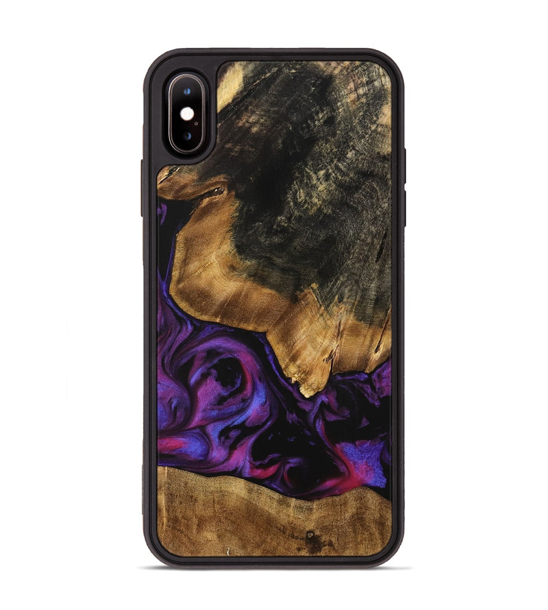 iPhone Xs Max Wood Phone Case - Adriane (Purple, 740212)