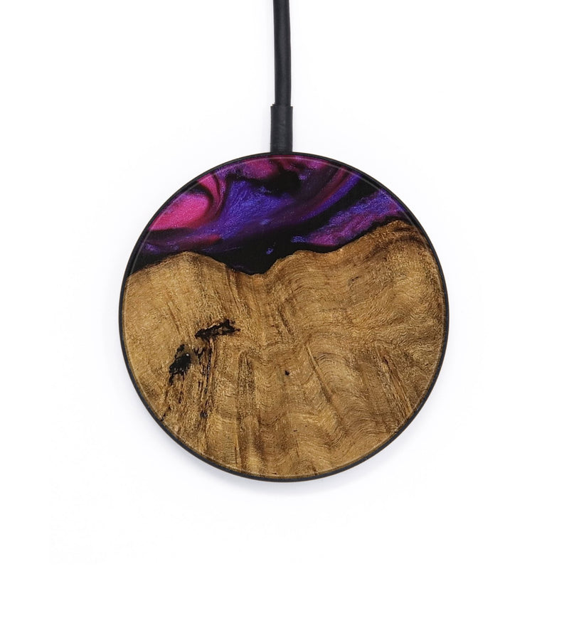 Circle Wood Wireless Charger - Jordon (Purple, 740213)