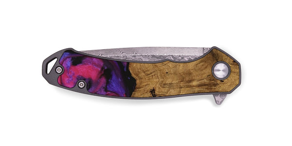 EDC Wood Pocket Knife - Jordon (Purple, 740213)