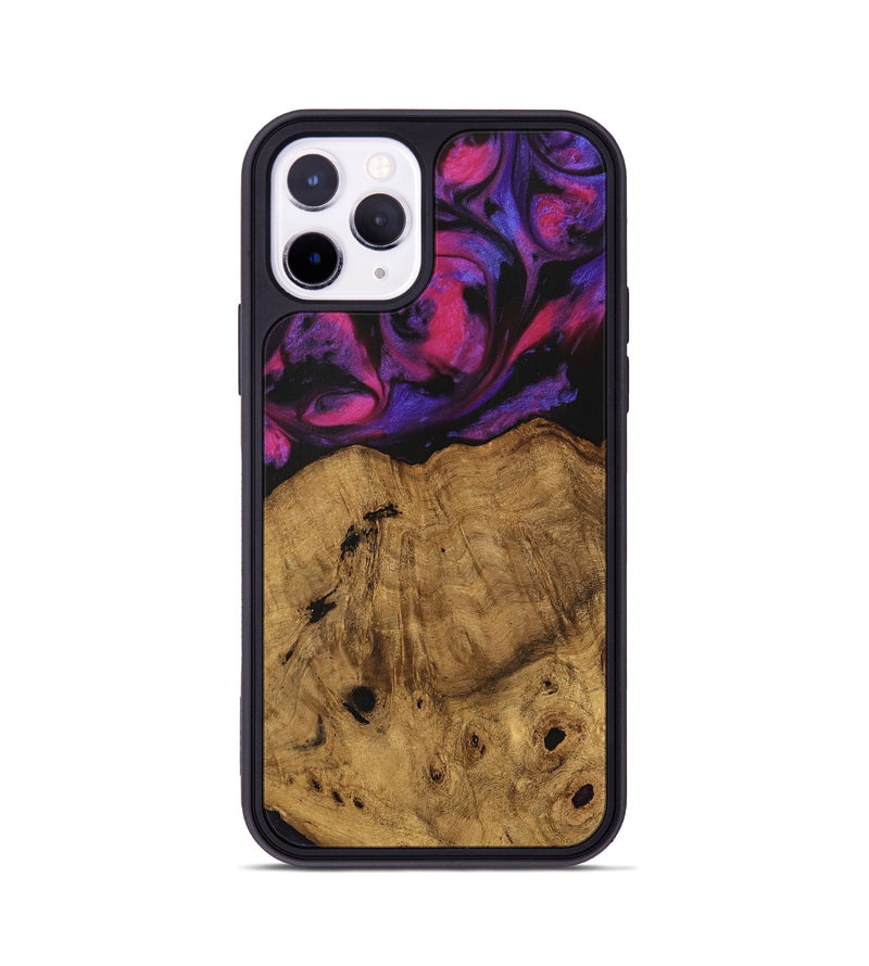 iPhone 11 Pro Wood Phone Case - Jordon (Purple, 740213)