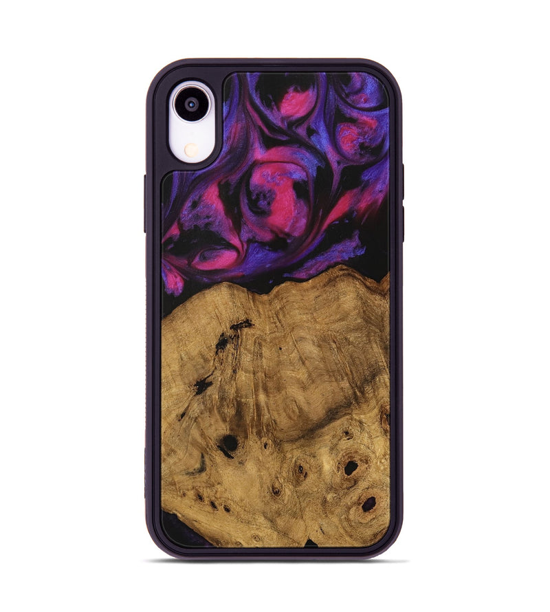 iPhone Xr Wood Phone Case - Jordon (Purple, 740213)