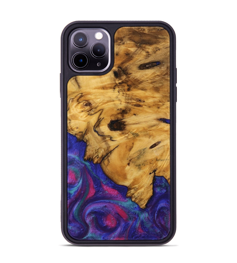 iPhone 11 Pro Max Wood Phone Case - Celle (Purple, 740221)