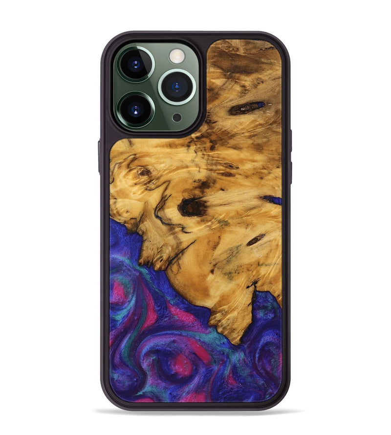 iPhone 13 Pro Max Wood Phone Case - Celle (Purple, 740221)