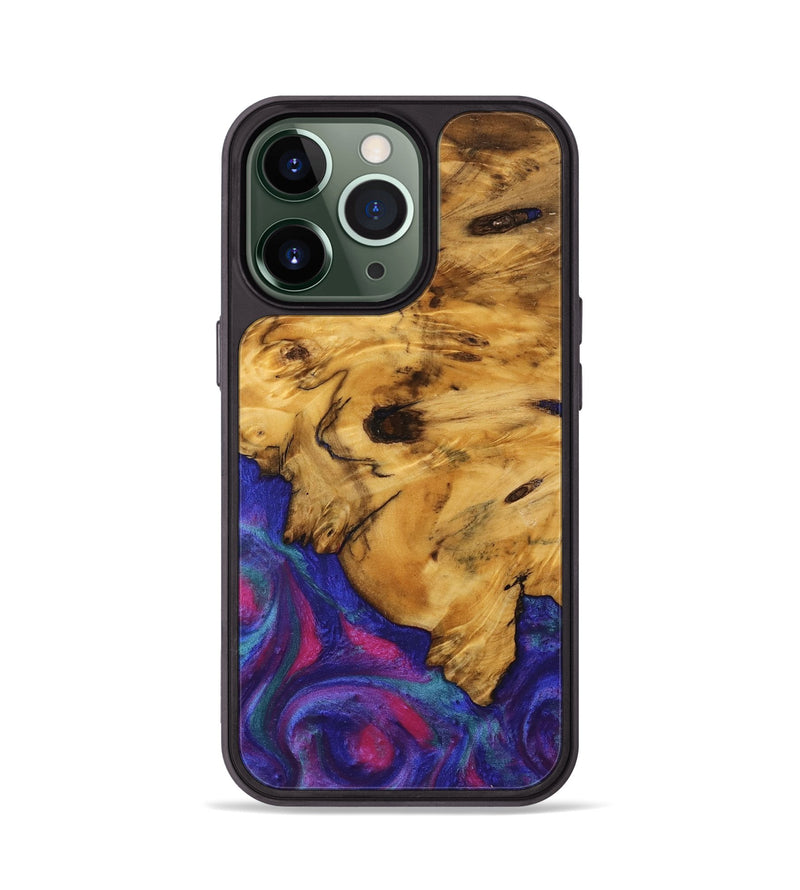 iPhone 13 Pro Wood Phone Case - Celle (Purple, 740221)