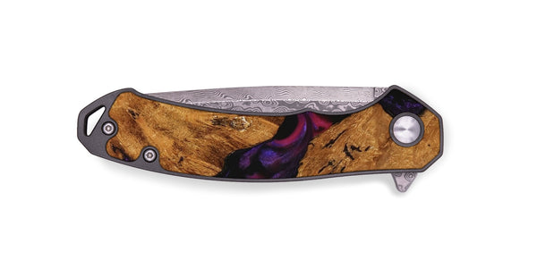 EDC Wood Pocket Knife - Oley (Purple, 740222)