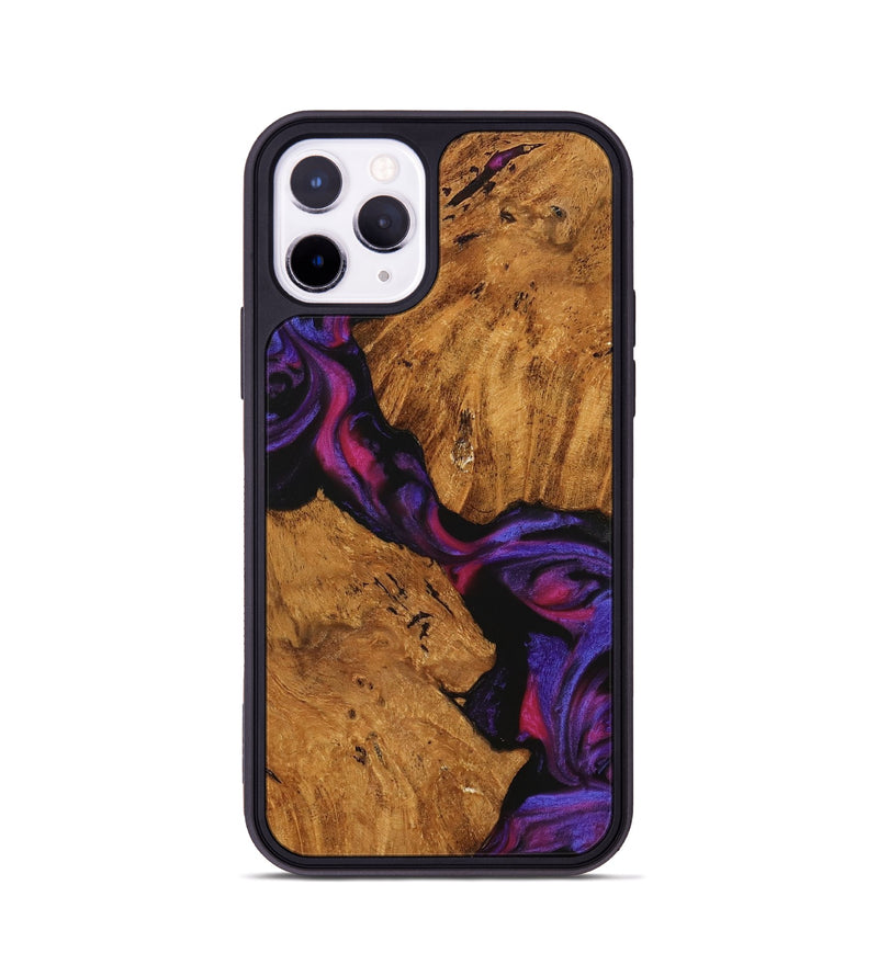 iPhone 11 Pro Wood Phone Case - Oley (Purple, 740222)