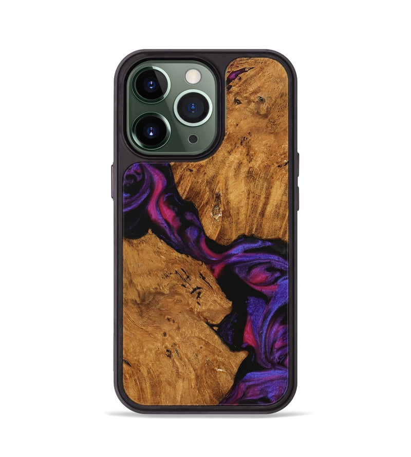 iPhone 13 Pro Wood Phone Case - Oley (Purple, 740222)