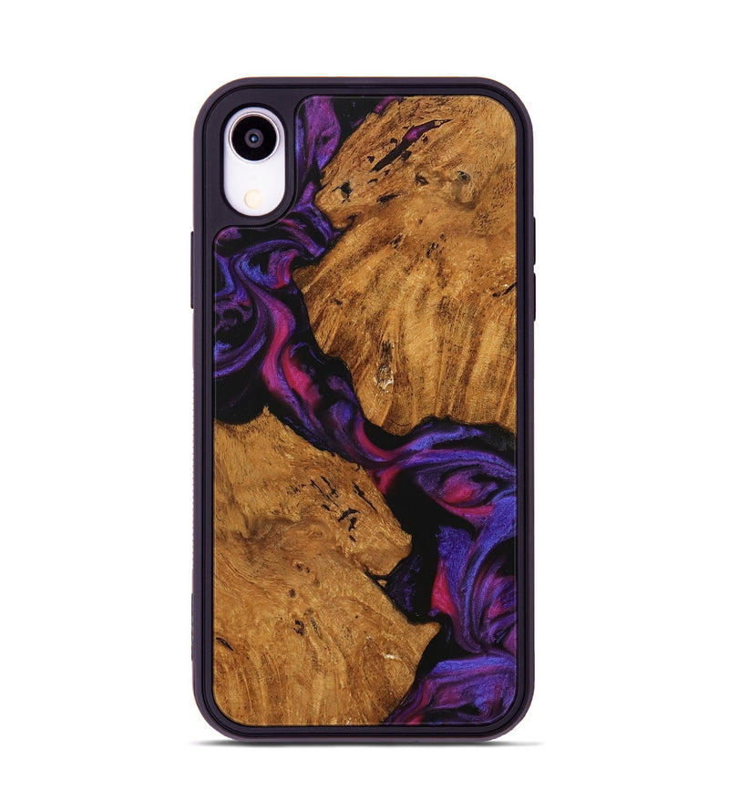 iPhone Xr Wood Phone Case - Oley (Purple, 740222)