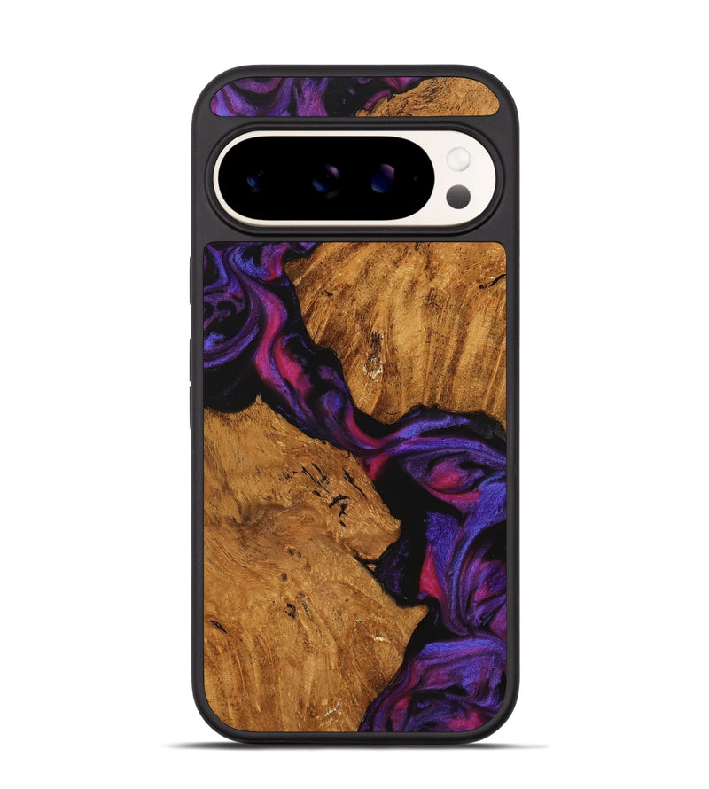 Pixel 9 Pro Wood Phone Case - Oley (Purple, 740222)