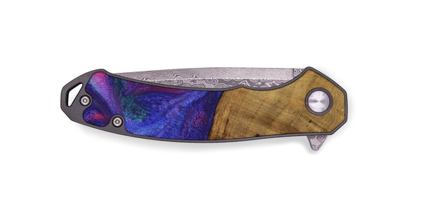 EDC Wood Pocket Knife - Naoma (Purple, 740228)