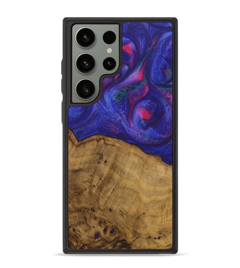 Galaxy S23 Ultra Wood Phone Case - Naoma (Purple, 740228)